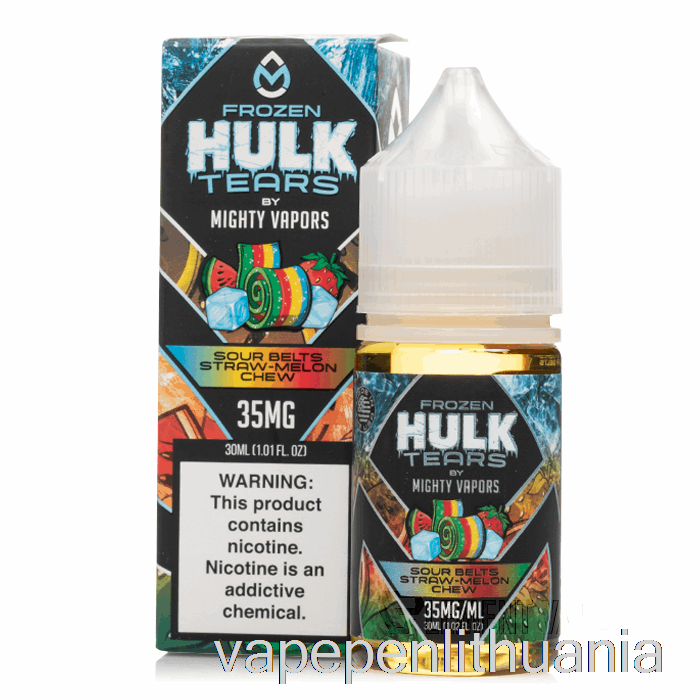 šaldytas Rūgštus Diržas šiaudų Meliono Kramtukas - Hulk Ašaros Druskos - 30 Ml 35 Mg Vape Skysčio